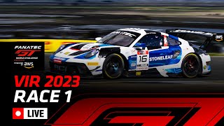 LIVE | Race 1 | Virginia | Fanatec GT World Challenge America Powered by AWS 2023