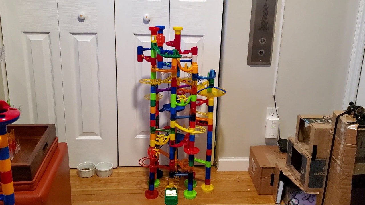 Huge Marble Run with many paths to take! YouTube