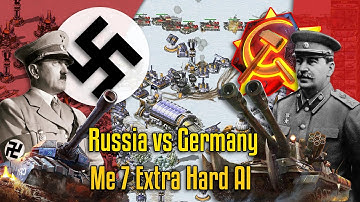 1 vs 7 Extra Hard AI - Command & Conquer Red Alert 2 Yuri