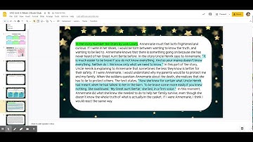 Reading Response Video