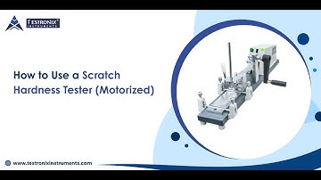✅ Improve Coating Quality with Motorised Scratch Hardness Tester