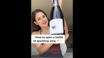 ✨How to open a bottle of sparkling wine✨ #howto #wine #shorts