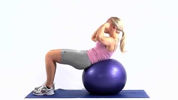 How to do a sit up on a Swiss ball