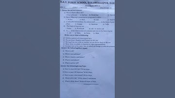 DAV Class-6 Computer Annual Exam 2021-2022