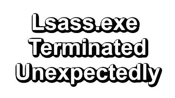 How To Fix Lsass.exe Terminated Unexpectedly Error || Windows 7/8/10