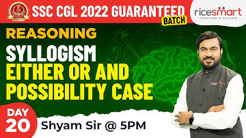 Syllogism Reasoning Class - 2 by Shyam Asare | Reasoning for SSC Exams