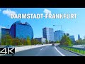 20 Minutes Darmstadt To Frankfurt Driving On Autobahn | AllAround 4K 60fps Virtual Drive Tour