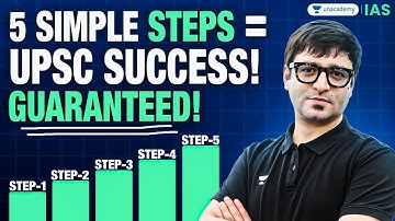 Follow these *5 SIMPLE* Steps and turn your UPSC dream into a REALITY! Sarmad Mehraj | IAS Strategy