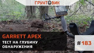 #183 Garrett Apex. Тест на глубину обнаружения.