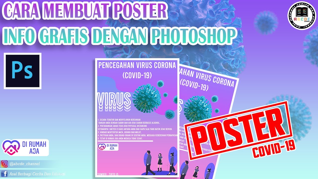  Cara membuat poster  info grafis dengan photoshop MUDAH 