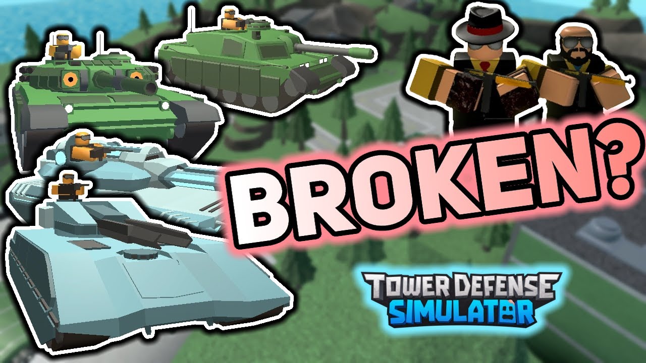 Roblox Tower Defense Simulator Military Base Military Base Tank & Railgun Tank is BROKEN - Tower Defense Simulator