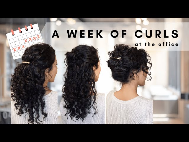 Curly Updo for the Holidays | Easy Curly Hairstyles - YouTube