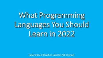 Top 5 Programming Languages You Should Learn to Get a Job in 2022