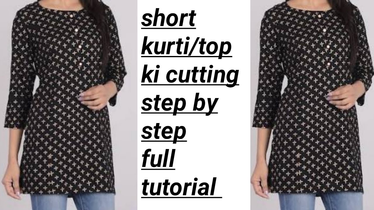 Short kurti cutting & stitching|शॉर्ट कुर्ती/टॉप की कट्टींग और सिलाई||cutting&stitching step by step