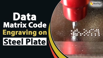 Dot Peen Marking Machine For Data Matrix Code Engraving on Steel Plate