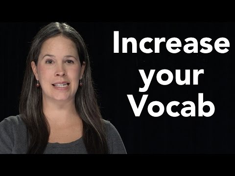 How To Increase Vocabulary - Studying English Vocabulary