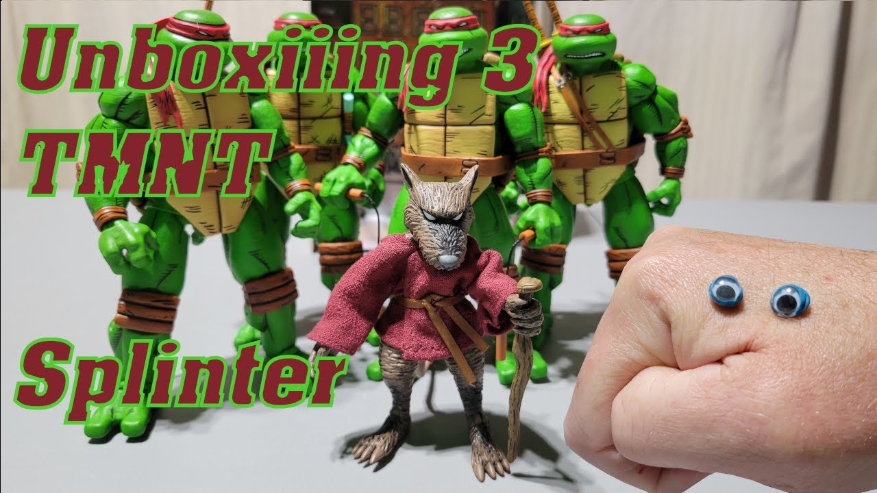 unboxiiing TMNT Splinter Neca 