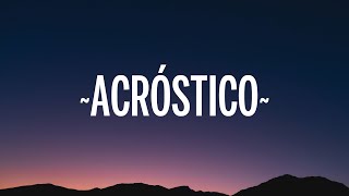 Video thumbnail of "Shakira - Acróstico (Letra/Lyrics)"