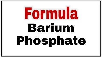 How to write chemical formula of Barium Phosphate|Chemical formula Barium Phosphate