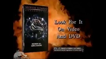 Mortal Kombat Annihilation VHS and DVD Commercial 1998