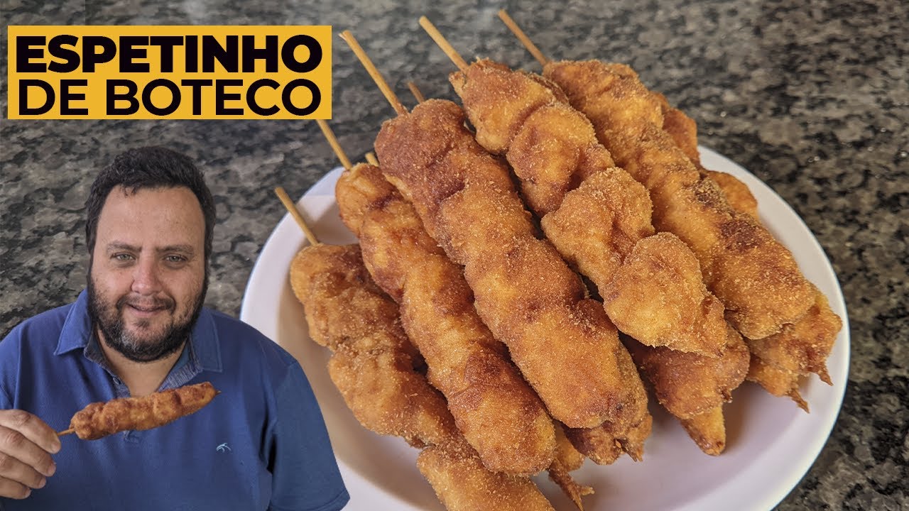 ESPETINHO DE FRANGO EMPANADO / Uma renda extra  , Faça e venda / COMIDA DE BOTECO - CANAL DO RENATÃO