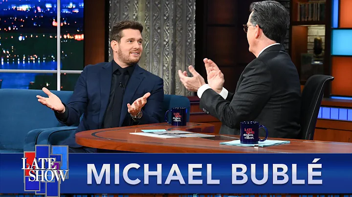 Michael Bubl Sings With Stephen Colbert On A Class...