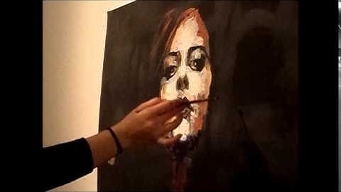 "Coming out of the darkness" Abstract portrait demo - Art by Foula Christofie