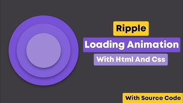 Ripple Loading Effect Css | Css Loading Animation | Circle Preloader Animation | #Shorts