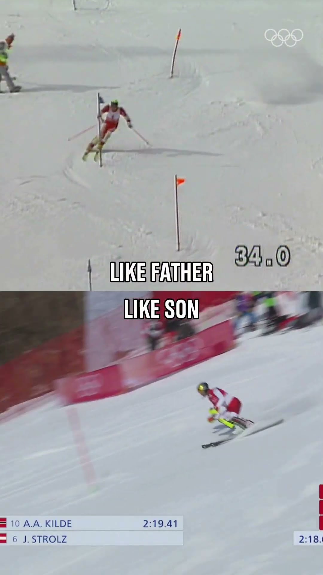 Like father. ⛷️? Like son. ⛷️?