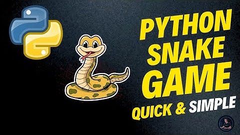 Python Beginner Project - How to make a Snake Game Very Easy (step-by-step)