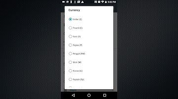 Selecting currency symbol