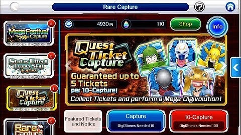 10x Quest Ticket Capture - Digimon Links