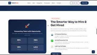 Build a Powerful Job Portal Website Fast – TalentHub HTML Template with AI Matching!
