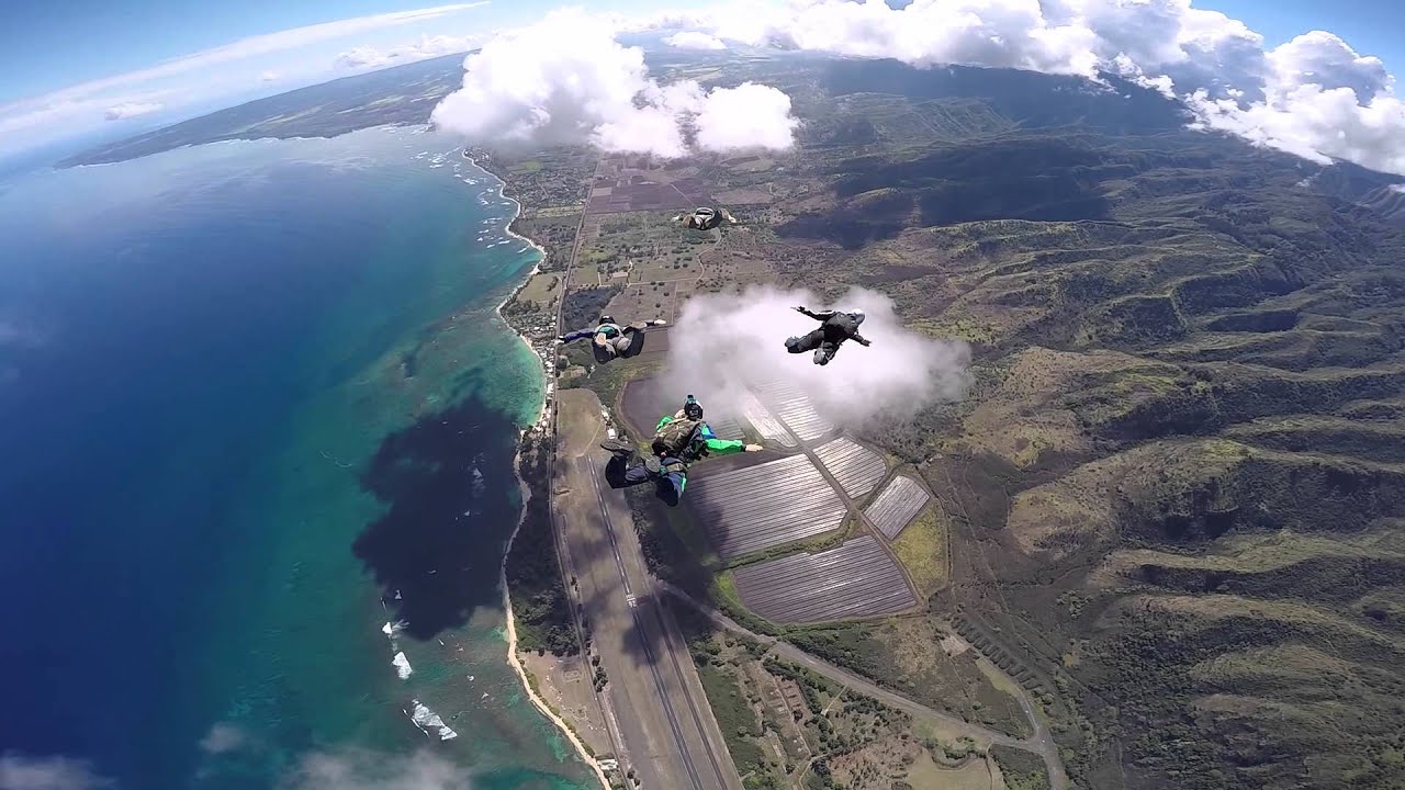 Skydive Hawaii GoPro Hero4 Black First Video YouTube