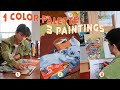 what happens when you paint 3 pieces all at once?