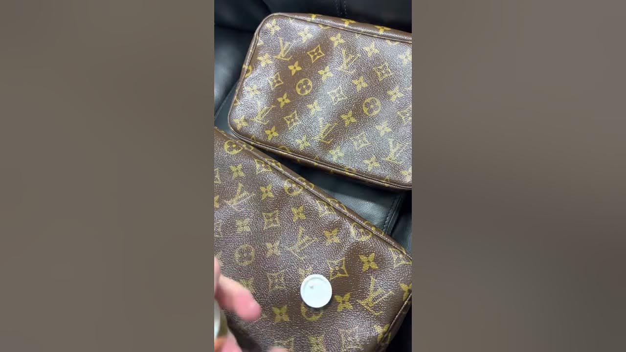 ASMR Conditioning Louis Vuitton Canvas Trousse 28 & 23 YouTube