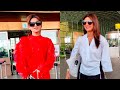 Shilpa Shetty Urvashi Rautela reacts on KKR vs SRH IPL 2024 Final Match spotted at Mumbai Airport