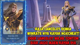 Pro Player Lancelot! 92% Winrate GOKIL Ga Pernah Kalah! | Top 1 global Lancelot Mobile Legends 2022