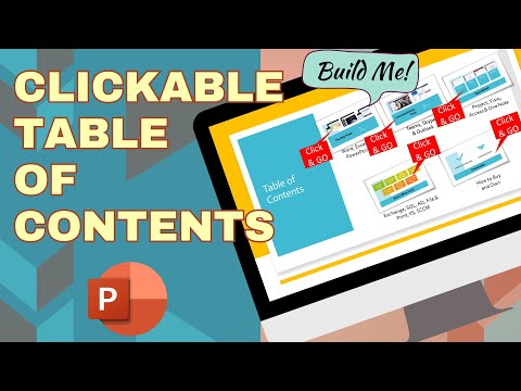 Build a PowerPoint Hyperlink Table of Contents - Windows & Mac