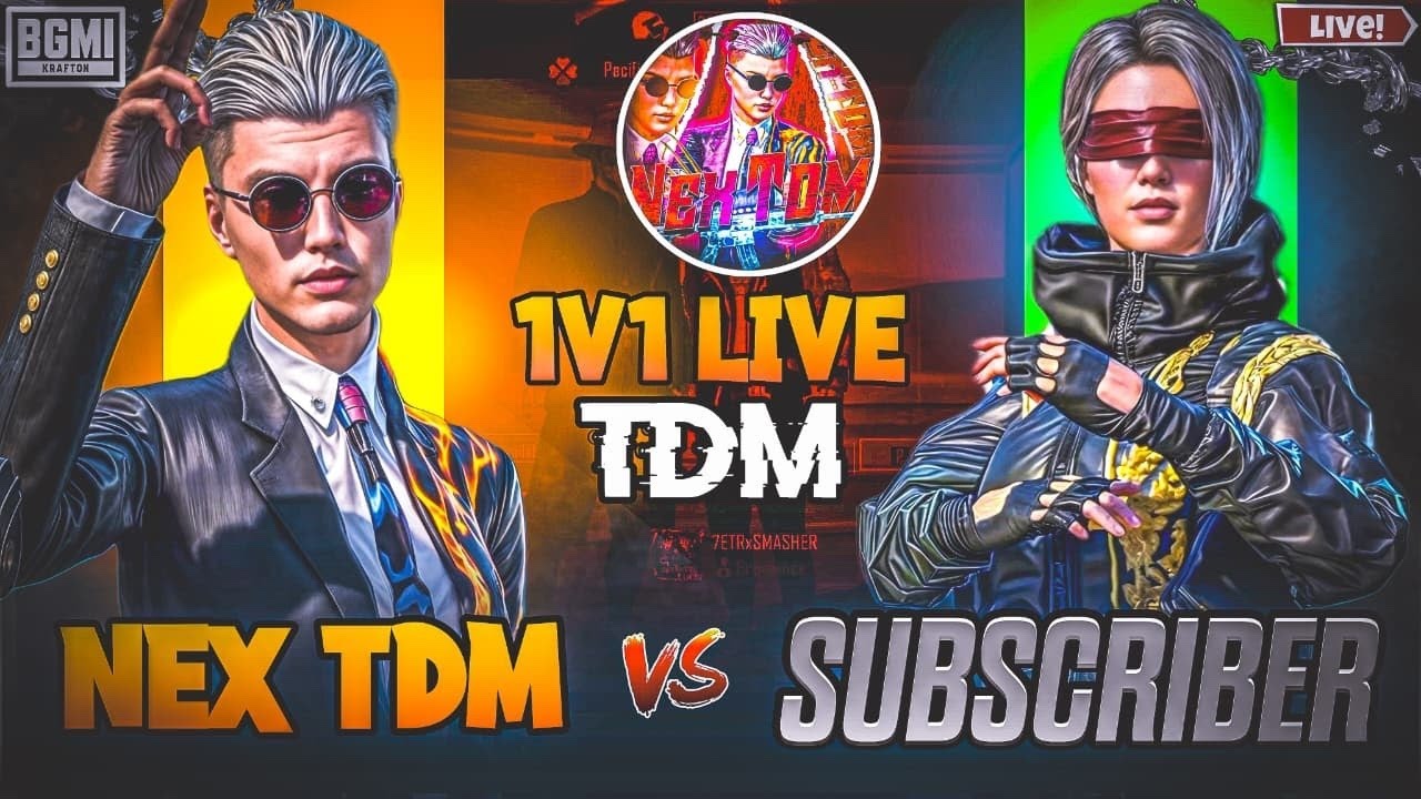 🔥Live 1v1 TDM Battle in BGMI 🔴NEX TDM LIVE❗Epic 1v1 TDM Battle | BGMI Live Stream |