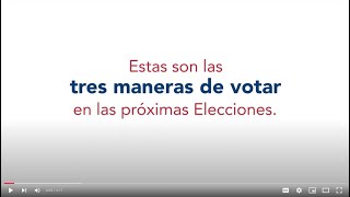 Three Ways To Vote in NJ - Spanish