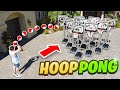 We Played CUP PONG With BASKETBALL HOOPS!