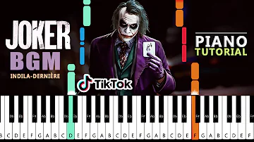 Joker BGM Song Remix | Indila - Dernière Danse Joker Song | Joker BGM Piano Tutorial