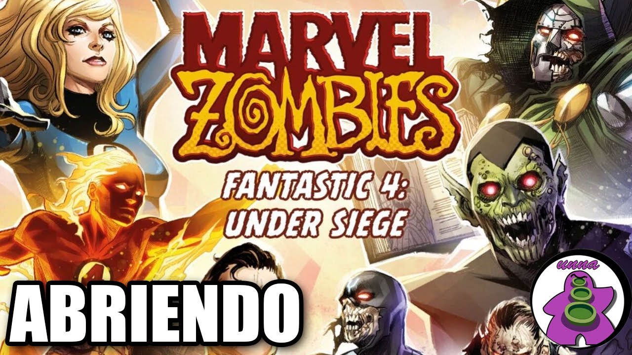 ZOMBICIDE MARVEL ZOMBIES 4 FANTÁSTICOS - FANTASTIC 4 UNDER SIEGE - Unboxing Juego de Mesa - unna