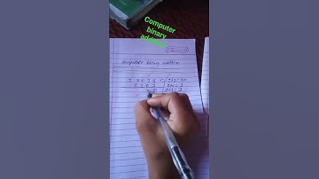 computer binary addition #shortvideo #binary#additionandsubtraction
