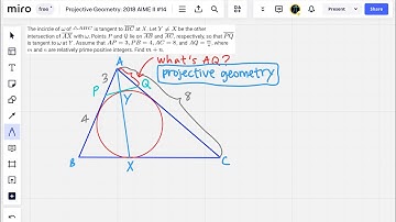 Projective Geometry: 2018 AIME II #14