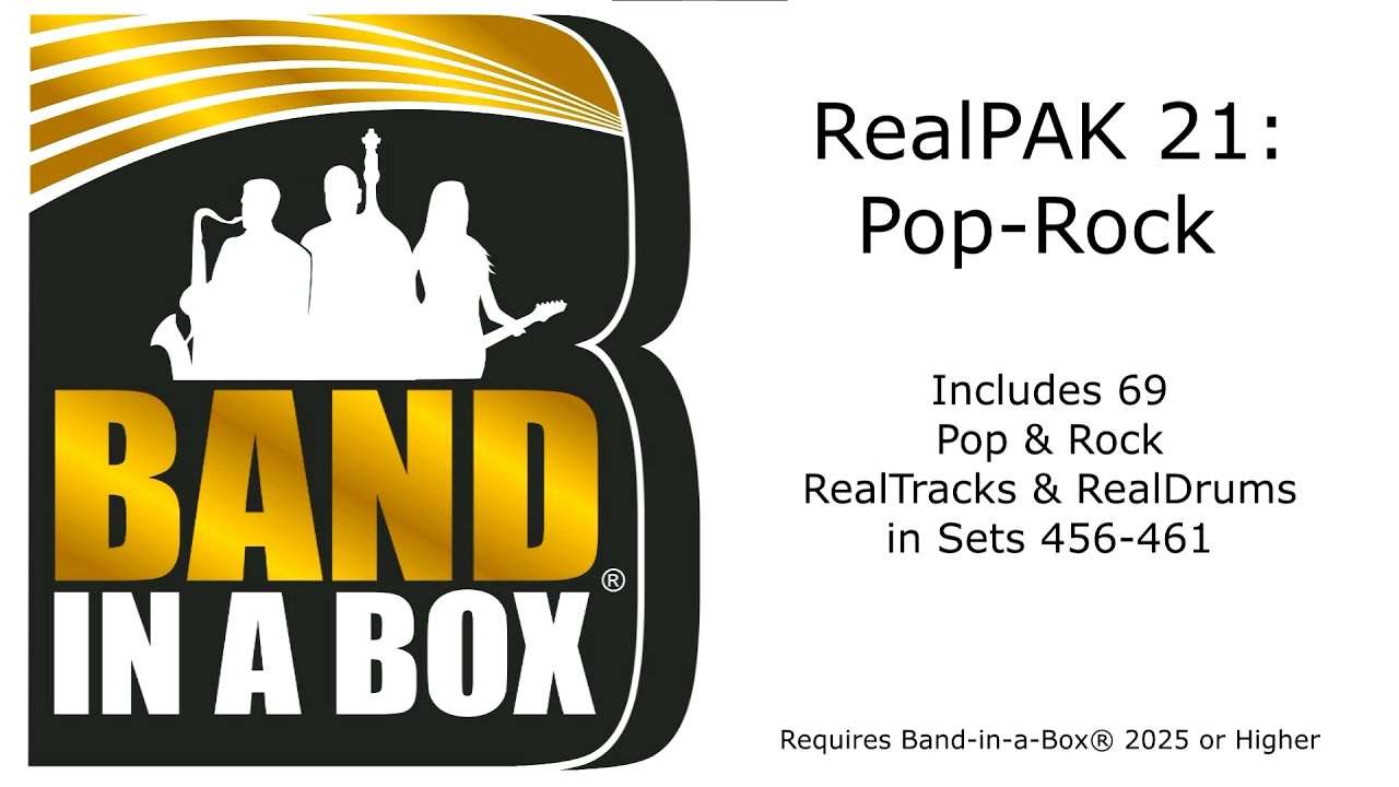 Band-in-a-Box® 2025 - RealPAK: Pop-Rock 21 - YouTube