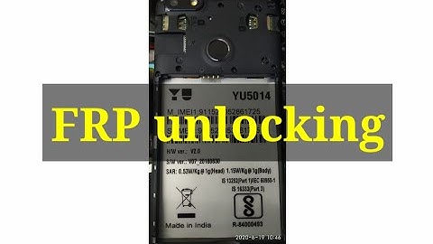 micromax YU5014 FRP unlocking with out pc