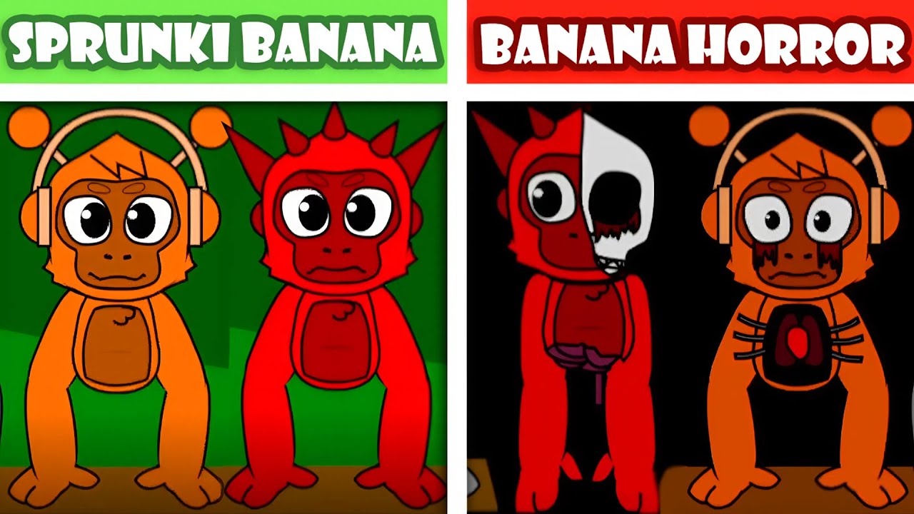 Sprunki But Gorilla Tag - NORMAL VS HORROR | New BANANA Update!