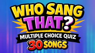 Who Sang That? Music Quiz🎵Multiple Choice | Guess the Artist from the Song Title screenshot 5